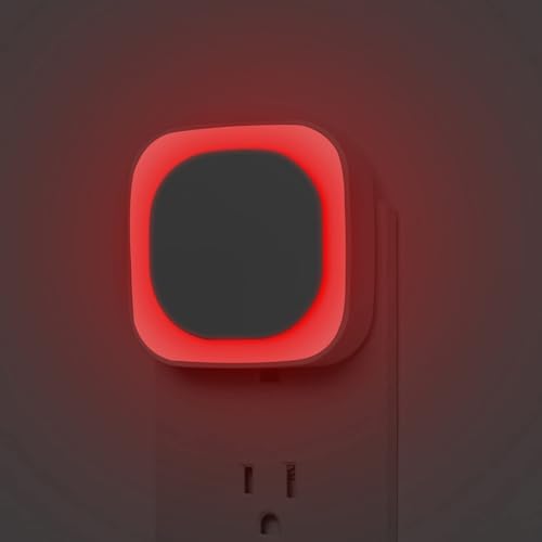 2 Pack Red Night Light Plug into Wall, Dim Glow for Sleep, Eye-Care | Dimmable Reflected Light, Dusk to Dawn Sensor, Plug-in LED Nightlight for Adults, Kids, Nursery, Bedroom, Bathroom, Toilet - color: Red