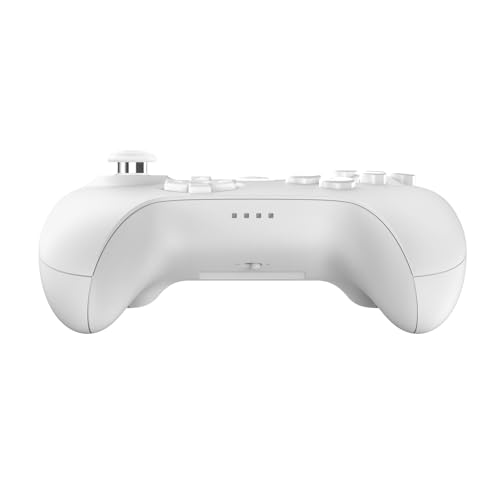 8Bitdo 64 Bluetooth Controller for Analogue 3D, White | Switch/Switch 2, Windows and Android Support, Wired USB, D-Input/S-Input Modes, Hall Effect Joystick, Vibration