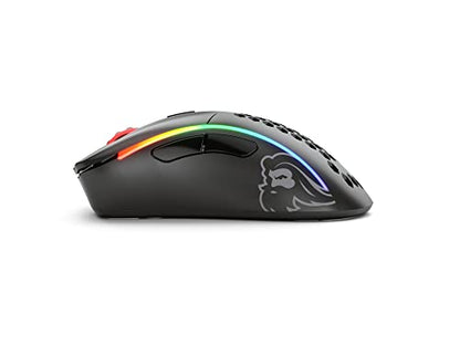 GLORIOUS Model D Wireless Gaming Mouse - 69g Superlight, Lag Free 2.4Ghz Wireless, Up to 71 Hour Battery, RGB, BAMF Sensor, Ergonomic, 6 Buttons - Matte Black - color: Black, style: Model D (Ergonomic)