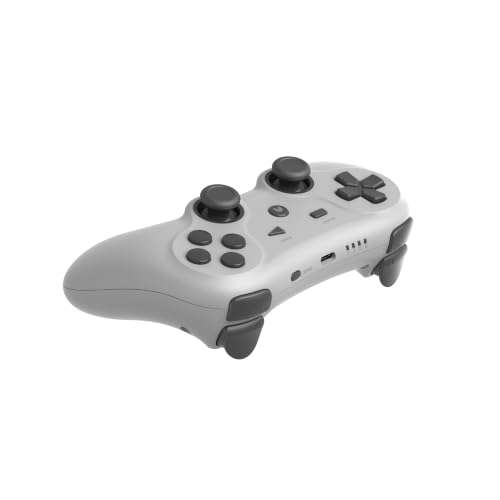 Retro Fighters Defender Pro Wireless Controller for PS1, PS2, PS3, Switch, & PC | 2.4GHz & Bluetooth (Classic Gray) - color: Classic Gray