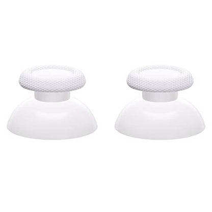 eXtremeRate White Replacement Thumbsticks for PS5 Controller, Custom Analog Stick Joystick for PS4 Controller Universal - color: White