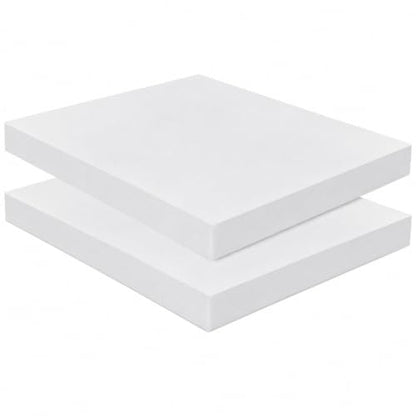 Frienda 2 Pack 2" x 16" x 17"Upholstery High Density Foam Cushion Replacement Square Cut to Size Foam Couch for Chair Couches Padding Shipping Packing DIY Cosplay Projects(White) - color: White, size: 2" X 16" X 17", style: Square