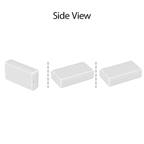 LeMotech Project Box 10 Pieces ABS Plastic Electrical Project Case Small Junction Box for Electronics White 1.97 x 1.10 x 0.59 inch (50 x 28 x 15 mm) - color: 10 pieces, size: 1.97"x 1.10"x 0.59"