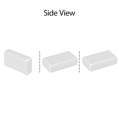 LeMotech Project Box 10 Pieces ABS Plastic Electrical Project Case Small Junction Box for Electronics White 1.97 x 1.10 x 0.59 inch (50 x 28 x 15 mm) - color: 10 pieces, size: 1.97"x 1.10"x 0.59"