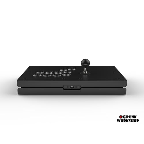 SZJLMKJ PWS FS-30 FS-24 Arcade Fighting Stick Vedio game controller box with Punk Workshop 30mm/24mm Mechanical Buttons for SF6 MAME Game Machine (PWS FS-24 With 30mm buttons)