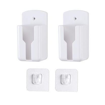 2pack Remote Control Holder,Self-Adhesive Wall Mount Phone Holder,Air Conditioner TV Remote Control Bracket,Wall-Mounted Mini Storage Box (1.96inch) - size: 1.96inch