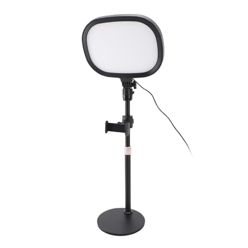 Video Conference Light Desktop Video Conference Lighting Kit with Adjustable Stand and Phone Holder for Zoom, Streaming, Video Recording, Makeup, Webcam Use
