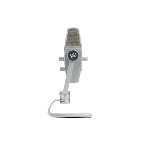 AKG Pro Audio Lyra Ultra-HD USB C Microphone for Recording, Streaming, Gaming, Podcasting, ASMR on PC and Mac, Condenser Mic for Laptop or Computer, Adjustable Stand, Plug and Play – Blue and Silver | Gaming Podcasting, ASMR on PC and Mac, Condenser Mic f