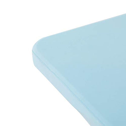 Peomeise 6FT Spandex Table Cover Rectangular Stretch Spandex Tablecloth (Blue Mist,6FT) - color: Blue Mist, size: 72" x 30" (Rectangle)