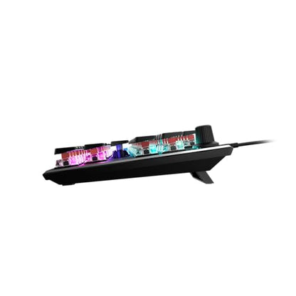 Turtle Beach Vulcan TKL Tenkeyless Mechanical RGB Gaming Keyboard | Titan Mechanical Switches, Customizable RGB Lighting, Anodized Aluminum Top Plate, Media Controls, USB-C Cable, Black - color: Black