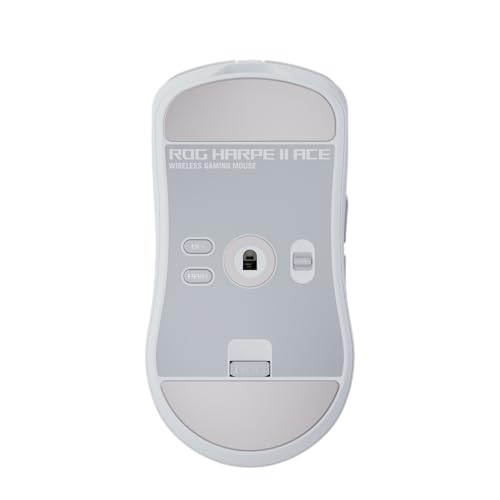 ASUS ROG Harpe II Ace Wireless Esports Gaming Mouse – 2025, Pro-Tested, Right-Handed, 48g Lightweight, Tri-Mode Connectivity, 42K DPI, 8K Polling, 101Hr Battery, Web-Based Tool, PC/Mac Support - White - color: White, style: Harpe II Ace