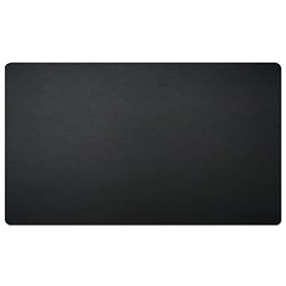 Nekmit Leather Desk Blotter Pad 24 x 14 Inches, Flat, Non-Slip, Waterproof, Black - color: Black, size: 24" x 14"