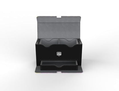 TCG/MTG Commander 200+ Card Art Dual Deck Box With Storage (Starry Black Lotus) - style: Dual Commander