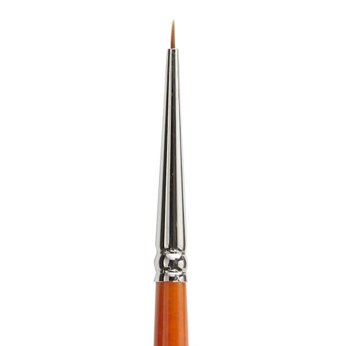 KINGART® Radiant 6650 Spotter Series Premium Golden Synthetic Brushes for Acrylic, Oil and Watercolor - size: 18/0 (Pack of 1)