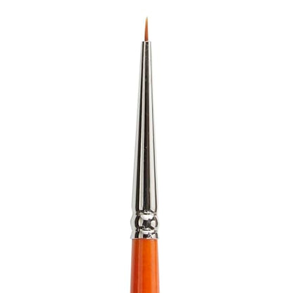 KINGART® Radiant 6650 Spotter Series Premium Golden Synthetic Brushes for Acrylic, Oil and Watercolor - size: 18/0 (Pack of 1)