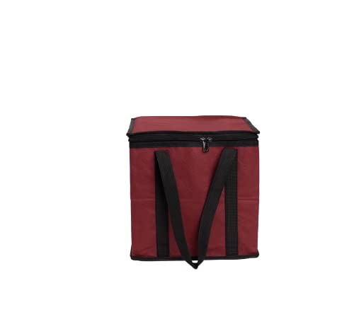 Allplay Lightweight Board Game Bag, Red | Dual Layer Non-Woven Fabric, Carrying Handle, Zippered Lid, Water Resistant - color: Red