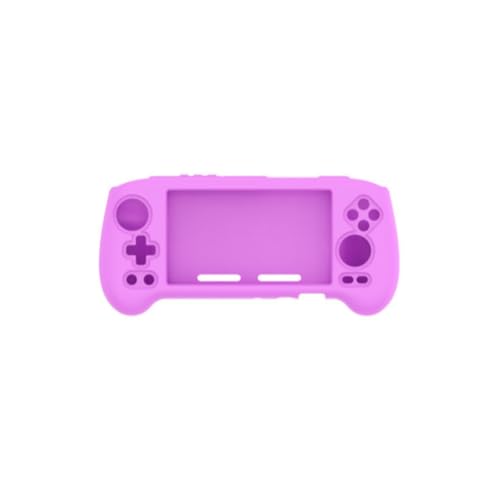 Gamepad Protective Sleeve for ANBERNIC RG556 Drop Protection Cover RG556 Silicone Case Gaming Console Housing Shell (Purple) - color: Purple