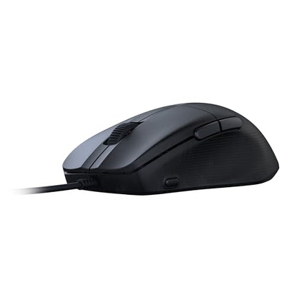 Turtle Beach Pure SEL Wired RGB Gaming Mouse for PC | Ultra-Lightweight, 8K DPI Optical Sensor, Mechanical Switches, Pretension System, Pure PTFE Glides, AIMO RGB Lighting, Black - color: Black