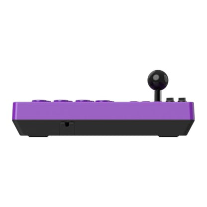 8BitDo Arcade Stick for Switch 2, Switch and Windows PC, Purple | Bluetooth, 2.4G Adapter and Wired USB-C, Dynamic Button Layout, Macro Buttons, Turbo Functionality, Tempered Glass Faceplate