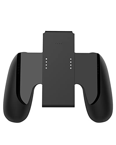 KINVOCA Charging Grip with 2000mAh Battery, 2-in-1 Comfort Grip for Nintendo Switch Controller, Controller Charger with 32in USB-C Cable, Power & Charge Indicators, Overcharge Protection - size: Grip for Original Controller ONLY(2000mAh Battery)