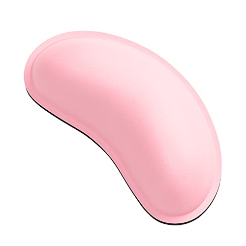 Dapesuom Mouse Wrist Rest, Ergonomic Memory Foam Mouse Wrist for Computer Desk Mats Support, PU Leather Hand Rest Pad Cushion for Gaming, Laptop, Men, Women, Pain Relief & Easy Typing, Pink - color: Pink, size: Mouse Wrist Rest