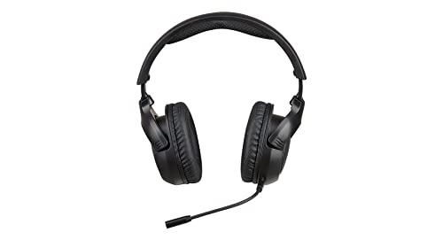 IOGEAR Kaliber UNIKOMM Universal Headset - 50mm Max Bass Drivers - 4-Way Swiveling Noise Isolating Earcups w/Memory Foam - Built-in Volume Control & Mute - Detachable Boom Mic - 3.5mm Connector -