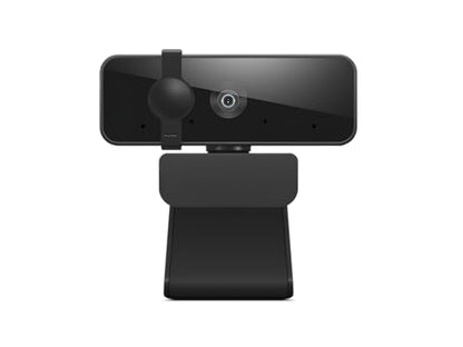Lenovo Essential Full HD 1080P Webcam, Dual Microphone, No Driver 1.8m USB 2.0, Wide-Angle, Tilt-Control, 360-Degree Rotation, Black - style: 1080P