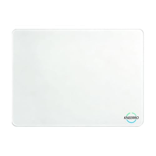 Glass Mouse Pad Gaming - Professional Esport Tempered Glasspad Micro-Etched Surface for Top Control and Speed,Hard Mousepad White S - color: White, size: 9.8L x 7.9W inches