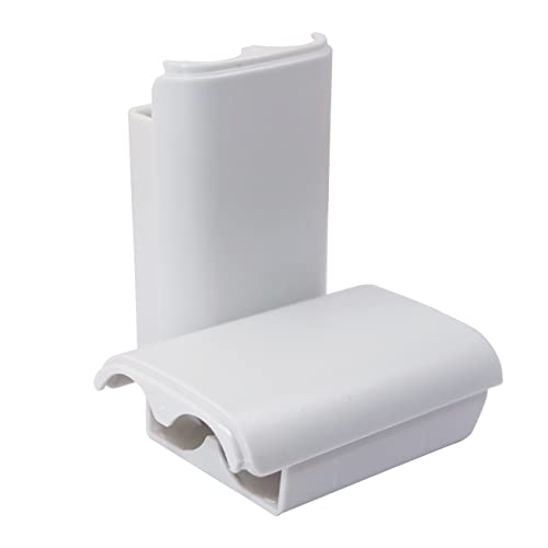 10x Battery Cover Case for Xbox 360 Wireless Controller,Replacement Battery Pack Shell Compatible with Xbox 360 - White