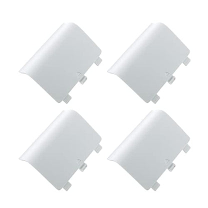 E-outstanding 4Pcs Battery Door Back Cover Replacement Batteries Back Cover for Xbox One/Xbox One S Wireless Controller, White