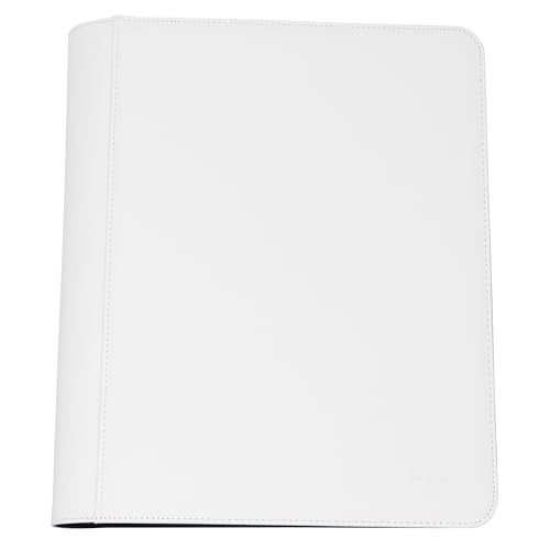 Top loader Binder, Holds 504 Top loaders, 9-Pocket Top Loader Binders with Sleeves for TCG & Sports Cards in 3'' x 4'' Top loaders -White - color: White