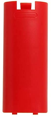 Battery Back Cover Case Door Sell Lid for Wii Remote Controller Replacement (Red) - color: Red