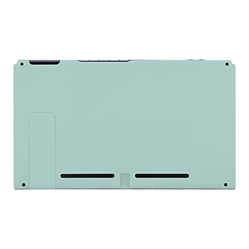 eXtremeRate Light Cyan Back Plate for Nintendo Switch, DIY Replacement Housing Shell Case for Nintendo Switch Console with Kickstand [Only the Backplate, NOT the Console] - color: Light Cyan