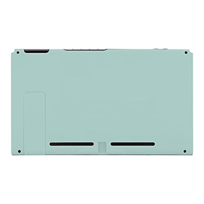 eXtremeRate Light Cyan Back Plate for Nintendo Switch, DIY Replacement Housing Shell Case for Nintendo Switch Console with Kickstand [Only the Backplate, NOT the Console] - color: Light Cyan