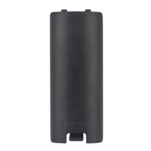 Battery Back Door Cover Lid Case for Wii Remote Controller Gamepad Handle Joypad Replacement (Black) - color: Black