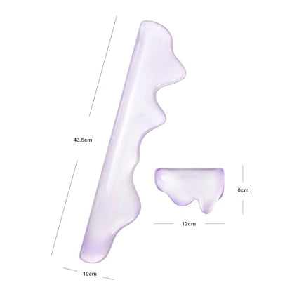 Clear Gel Wrist Rest for Keyboard and Mouse, Wrist Rest Set, Cute Ergonomic Silicone Wrist Rest for Keyboard 60%/68%/75% (Purple) - color: Purple