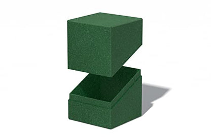 Ultimate Guard RTE Boulder 100+, Deck Case for 100 Double-Sleeved TCG Cards, Green, 97% Renewable, Made in Germany, Secure & Durable Storage - color: Green