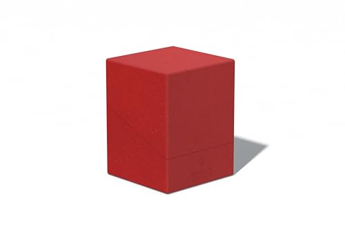 Ultimate Guard RTE Boulder 100+, Deck Case for 100 Double-Sleeved TCG Cards, Red, 97% Renewable, Made in Germany, Secure & Durable Storage - color: Red