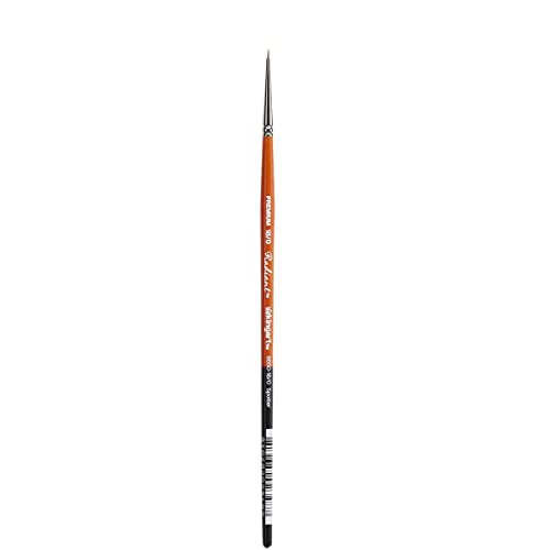 KINGART® Radiant 6650 Spotter Series Premium Golden Synthetic Brushes for Acrylic, Oil and Watercolor - size: 18/0 (Pack of 1)