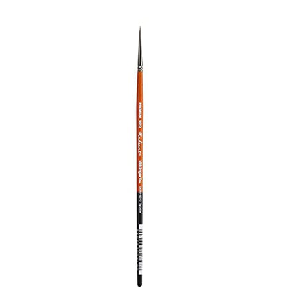 KINGART® Radiant 6650 Spotter Series Premium Golden Synthetic Brushes for Acrylic, Oil and Watercolor - size: 18/0 (Pack of 1)