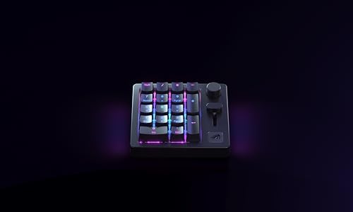 GLORIOUS GMMK Macro Pad - Black Mechanical Numpad - 10 Key USB Keypad - Hotswap, Programmable Volume Knob, RGB Backlit, Wired & Wireless Bluetooth- Gaming Keyboard Number Pad - color: Black Slate