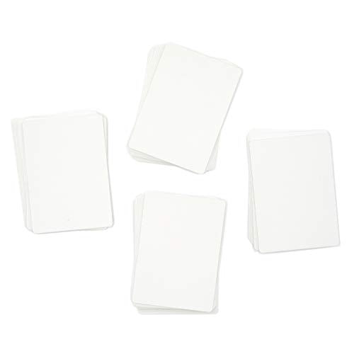Stellar Factory 빈 플레잉 카드 52개, 포커 사이즈, 턱 박스 포함 | 카지노 품질의 카드스톡, 6.4 x 8.9cm(2.5 x 3.5인치) | 프로토타이핑, 맞춤형 카드 제작 및 플래시 카드 세트를 위한 완벽한 52장의 카드 덱 - size: 1 Count