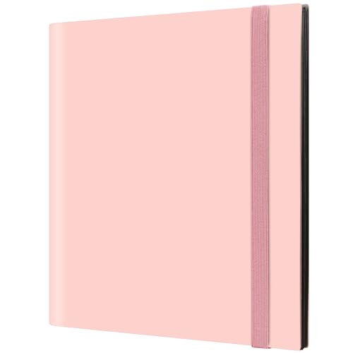 GEAoffice Trading Card Binder, 12 Pockets Card Album Folder Holder, 624 Side Loading Pocket Collection Binder for Yugioh, MTG, Sports & Games Cards, Pink - color: Pink, size: Large-12 Pockets