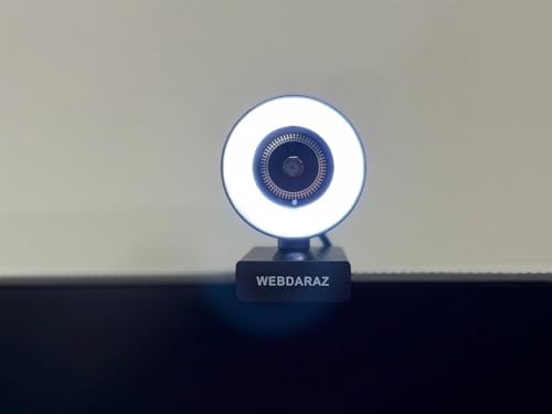 Webcam with Light Full HD 4K 1080P Web Camera Auto Focus Microphone Plug and Play USB Computer Web cam for PC Laptop Desktop, Mac Zoom Skype Teams