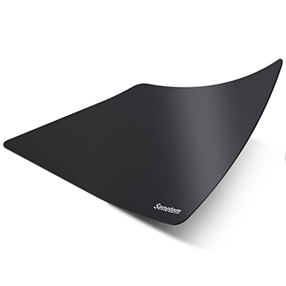 Senetem 4-Pack Mouse Pad, Ultra-Smooth Gaming Mousepad, Non-Slip Rubber Base, Washable Surface Fits Wired & Wireless Mouse – Perfect for Desk, Laptop, PC & Office, Small Portable, 11x8.6 in, Black - size: 11L x 8.6W inches