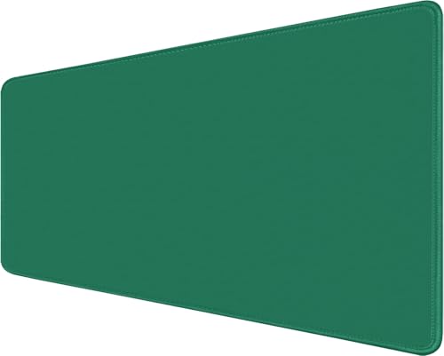 Large Gaming Mouse Pad, XXL Extended Computer Keyboard Mouse Mat with Stitched Edges, 31.5" x 15.7" Non-Slip Waterproof Rubber Base Office Big Long Mousepad for Work, Game, Office, Home, Green - color: Green