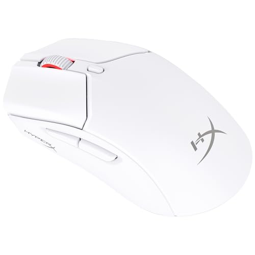 HyperX Pulsefire Haste 2 – Wireless Gaming Mouse- Ultra Lightweight, 61g, 100 Hour Battery Life, Dual Wireless Connectivity, Precision Sensor - White - color: White, size: Wireless, style: Pulsefire Haste 2