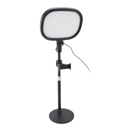 Video Conference Light Desktop Video Conference Lighting Kit with Adjustable Stand and Phone Holder for Zoom, Streaming, Video Recording, Makeup, Webcam Use