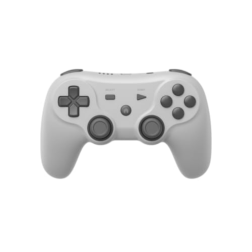 Retro Fighters Defender Pro Wireless Controller for PS1, PS2, PS3, Switch, & PC | 2.4GHz & Bluetooth (Classic Gray) - color: Classic Gray
