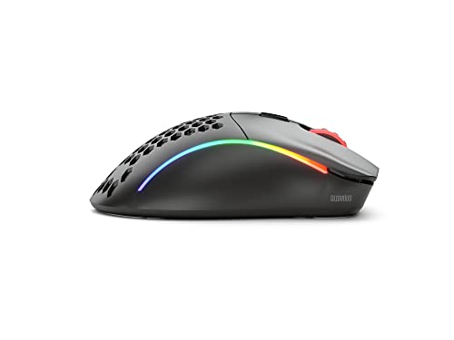 GLORIOUS Model D Wireless Gaming Mouse - 69g Superlight, Lag Free 2.4Ghz Wireless, Up to 71 Hour Battery, RGB, BAMF Sensor, Ergonomic, 6 Buttons - Matte Black - color: Black, style: Model D (Ergonomic)